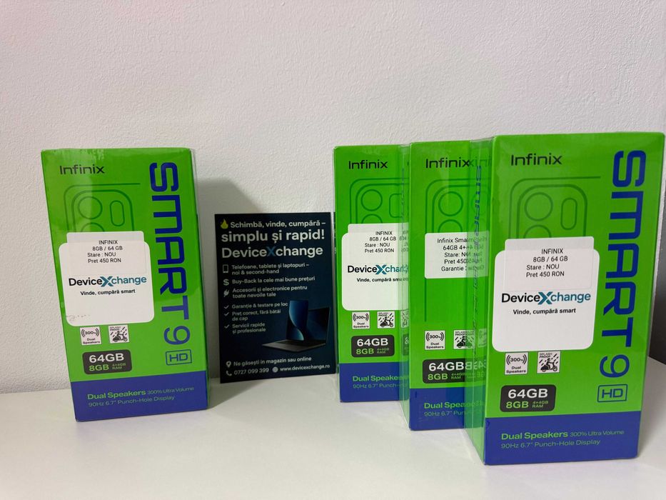 Infinix Smart 9 4GB/64GB SIGILAT* Garantie *Buy Back * deviceXchange