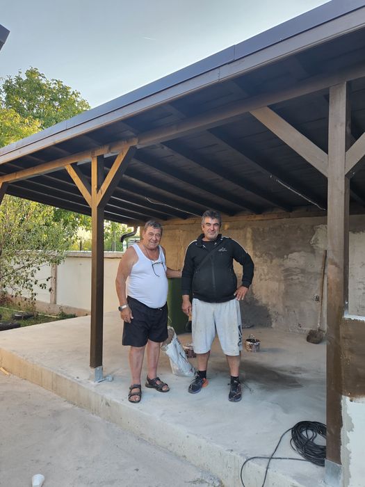 Изграждане на дървени навеси и тераси