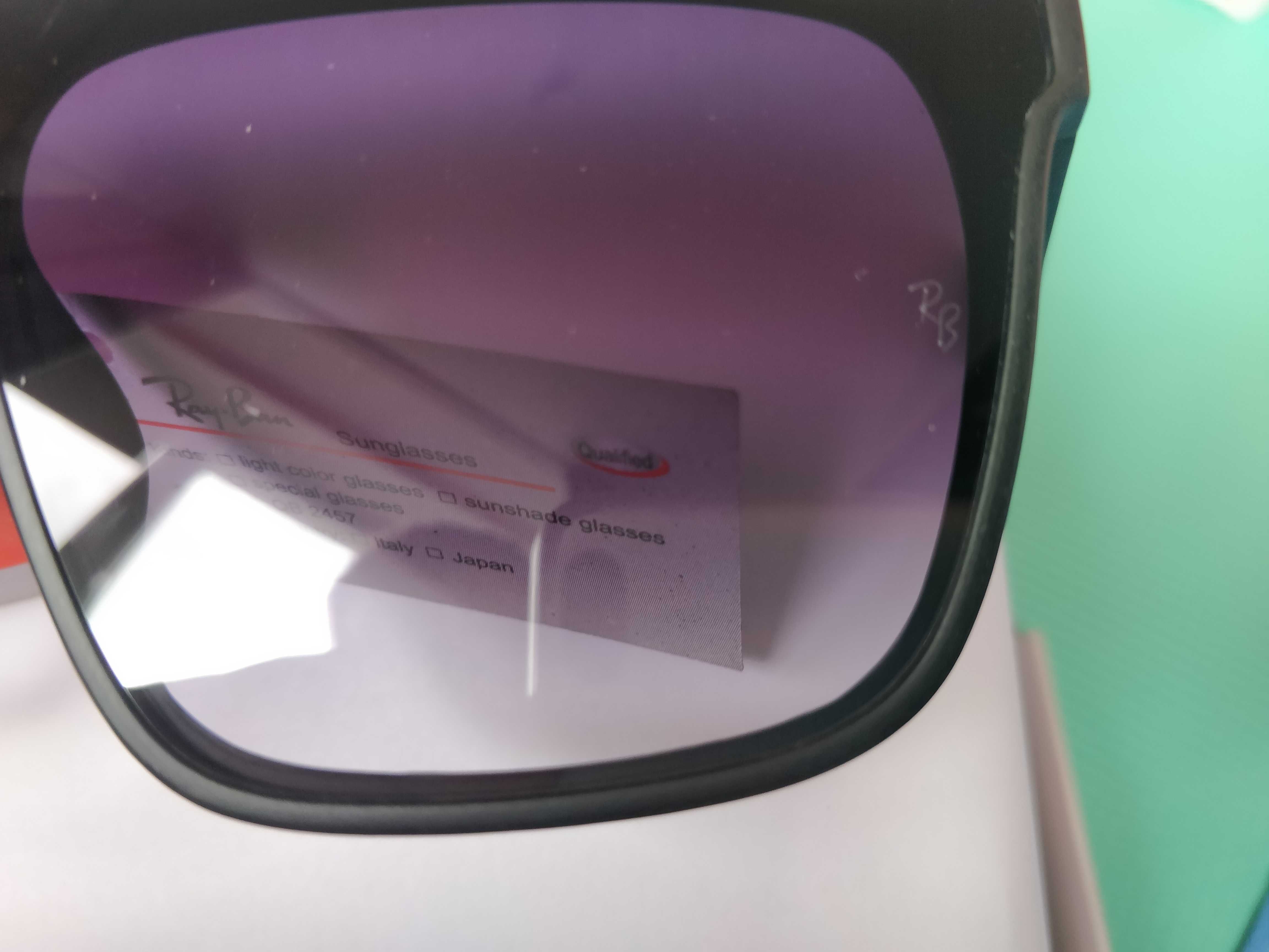 Ochelari de soare Ray Ban UV400 lentila mov degrade