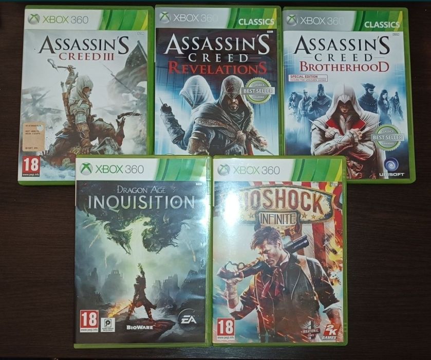 5 Jocuri XBOX 360 - Assassin's Creed, BioShock, Dragon Age