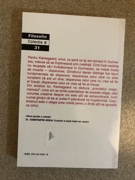 Soren Kierkergaard boala de moarte