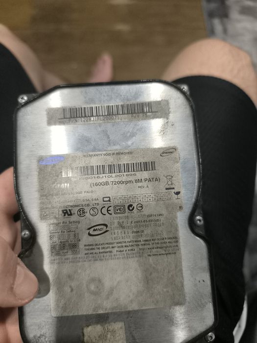 Старый жёсткий диск 160гб