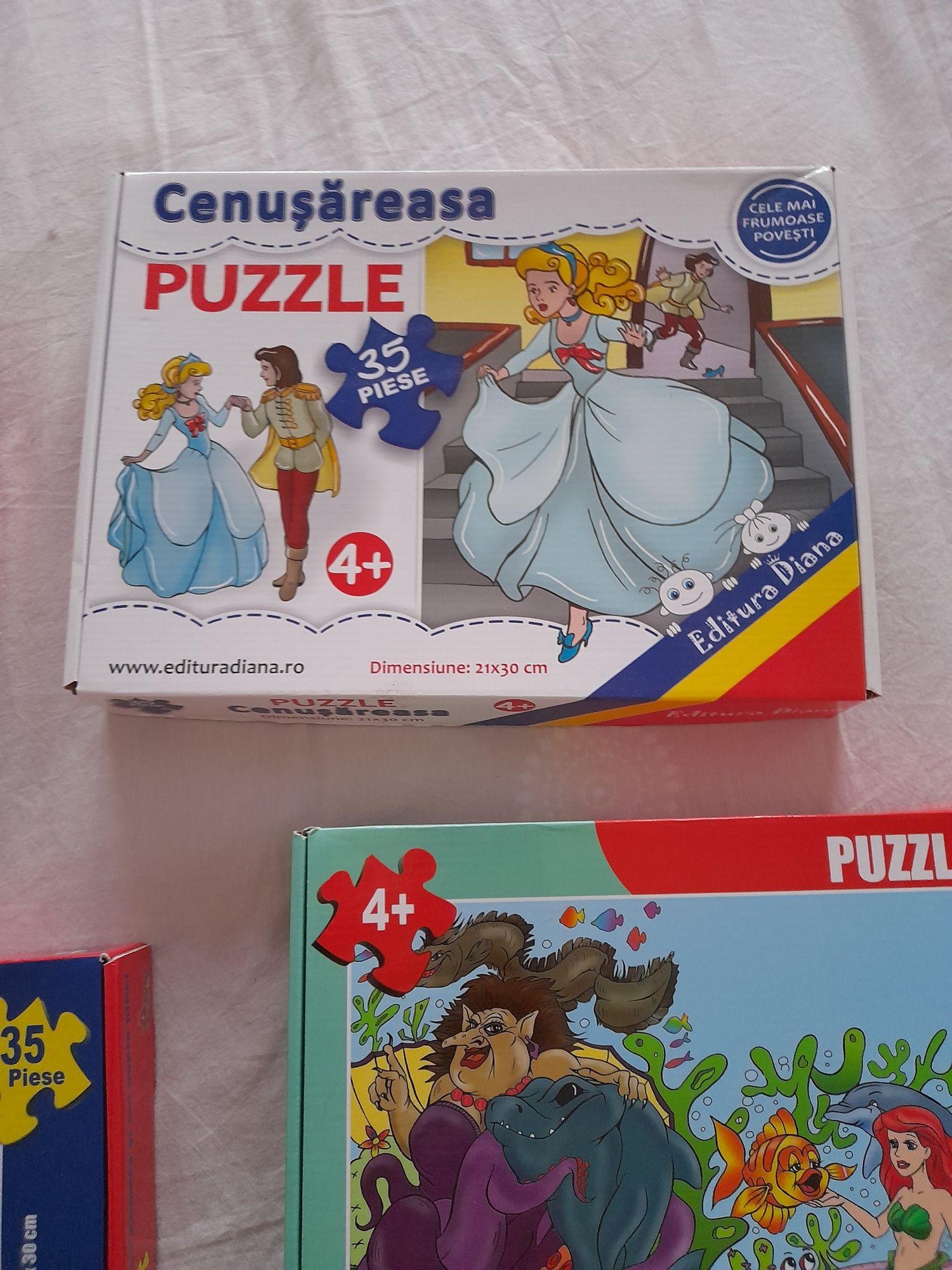 puzzle 35 piese cenusareasa mica sirena degetica alba ca zapada ca noi