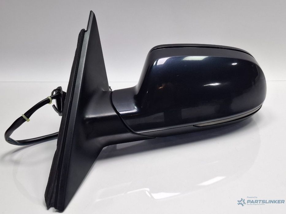 Oglinda stanga AUDI A4 IV 8K2, B8 2007 - 2015 albastru LX5R 8K2857409AF , volan pe partea dreapta