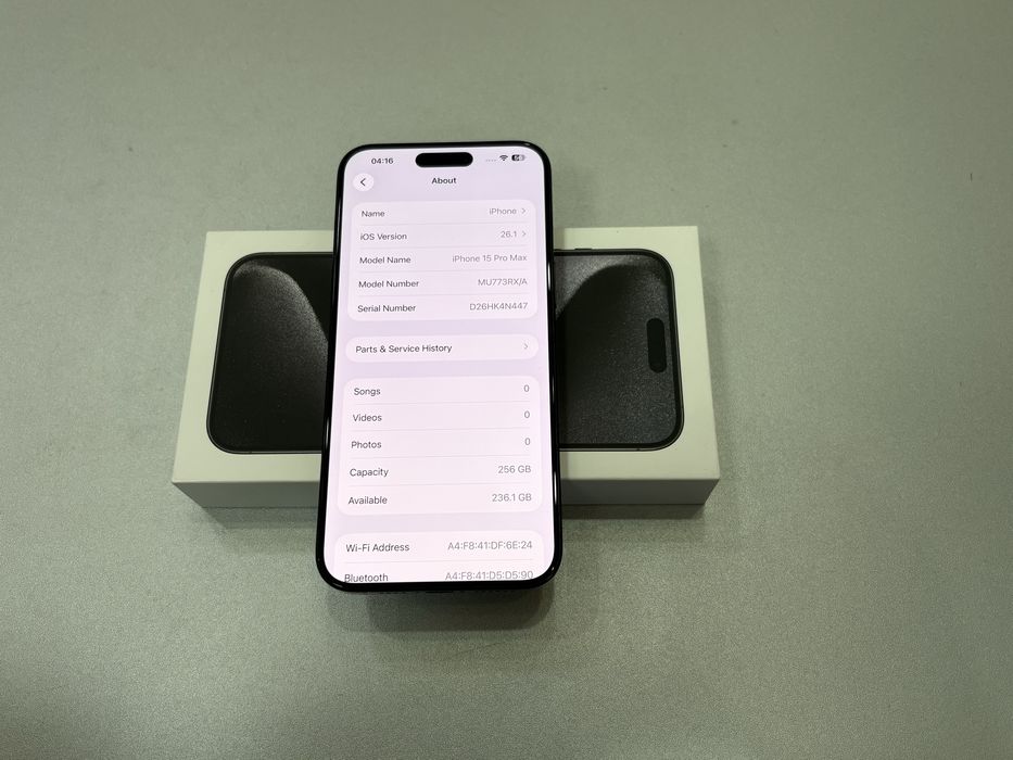 Iphone 15 Pro Max, 256 gb, Black Titanium