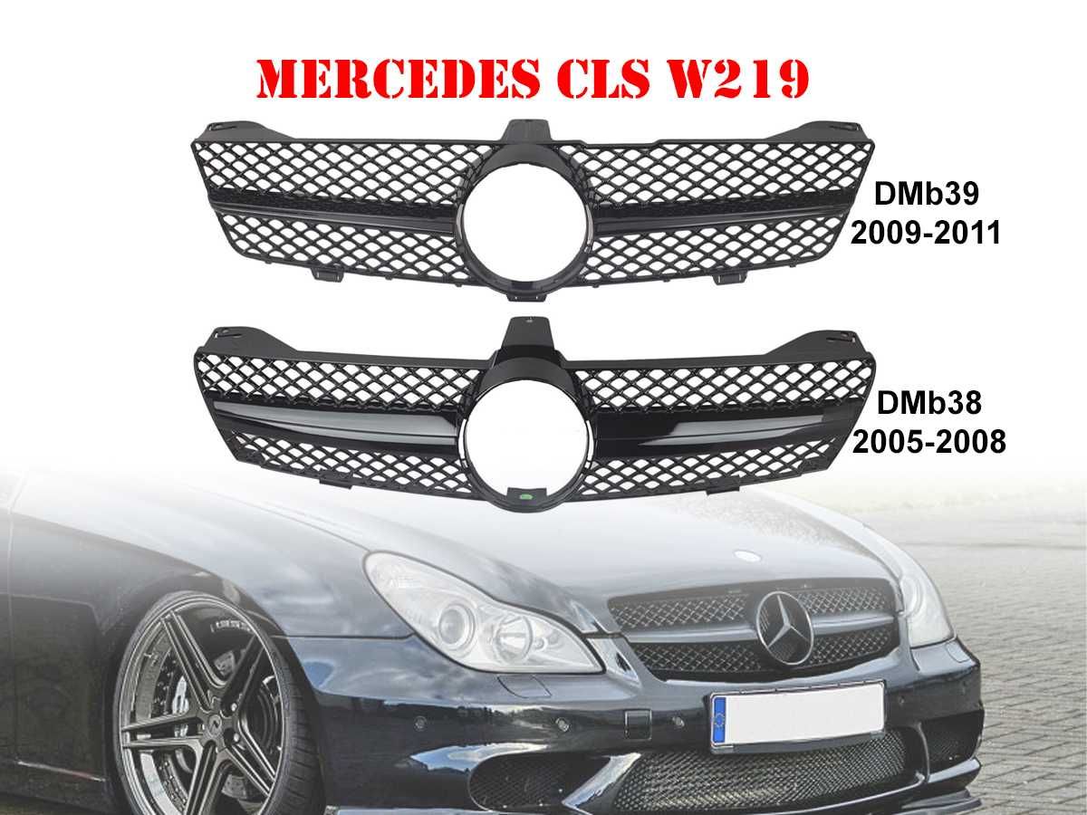 Grilă frontală AMG neagră pentru Mercedes CLS W219