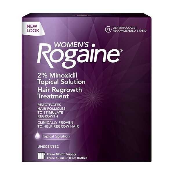 Minoxidil Rogaine 2%, Femei, Tratament 3 Luni  (Pipeta inclusa)