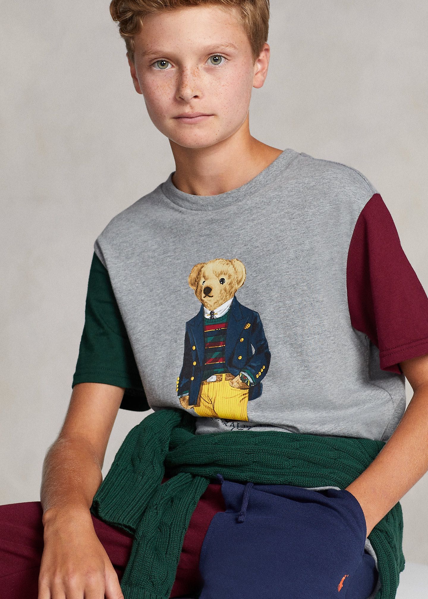 Ralph Lauren 8 ani tricou bumbac ursulet baieti