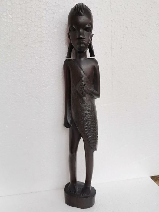 statueta unicat sculptura lemn arta africana veche,antichitati