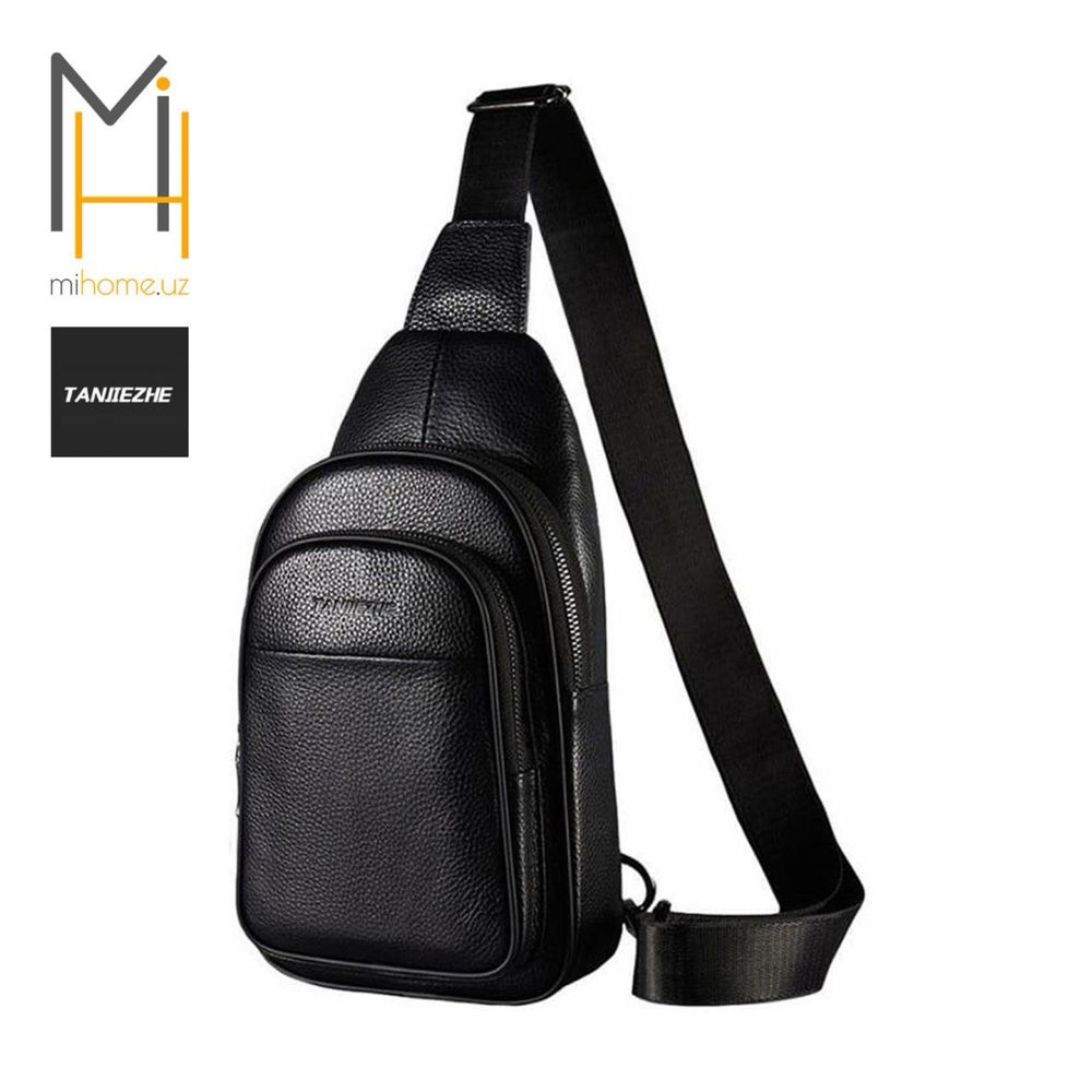 Сумка кожаная через плечо Xiaomi Tanjiezhe Leather Chest Bag (YG-012)