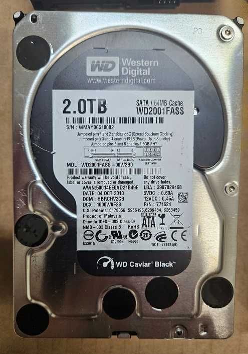 Хард Диск 2 ТБ Hard Disc 2 TB HDD WD black 3 TB HDD WD