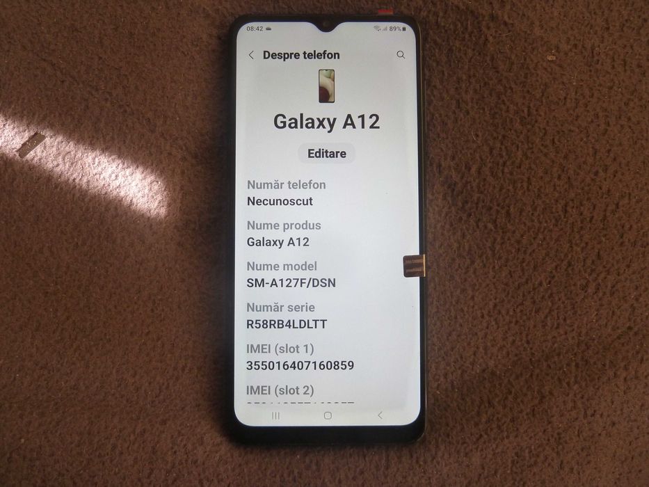 telefon samsung A12,dual sim 4G,ram4gb/128gb,android 13,stare F.buna