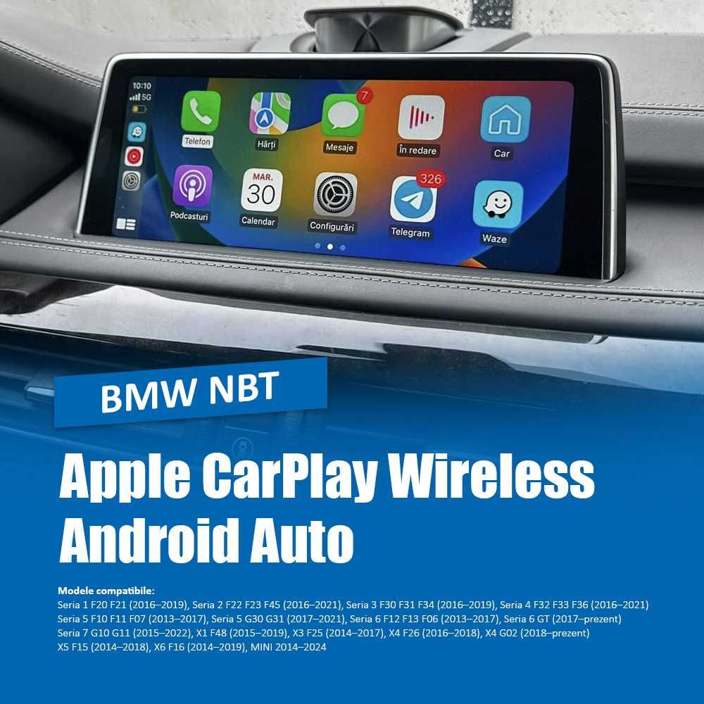 Apple CarPlay si Android Auto BMW Seria 1 2 3 4 5 6 7 X1 X3 X4 X5 X6