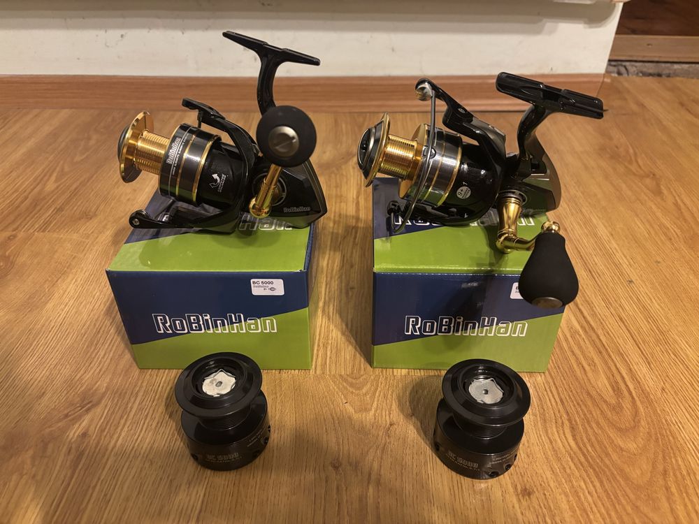 Set 2 mulinete crap / feeder robinhan bc 5000