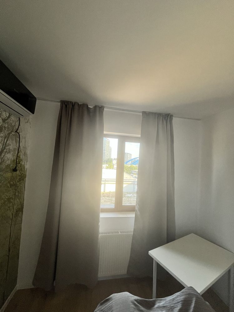 2 draperii blackout cu carlige