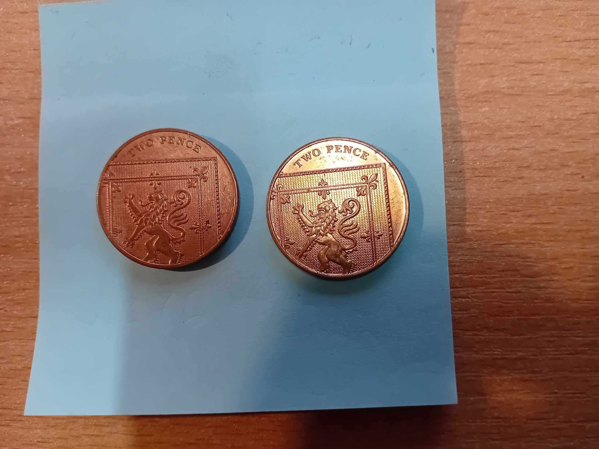 Монети от Великобритания 2 NEW PENCE 1971