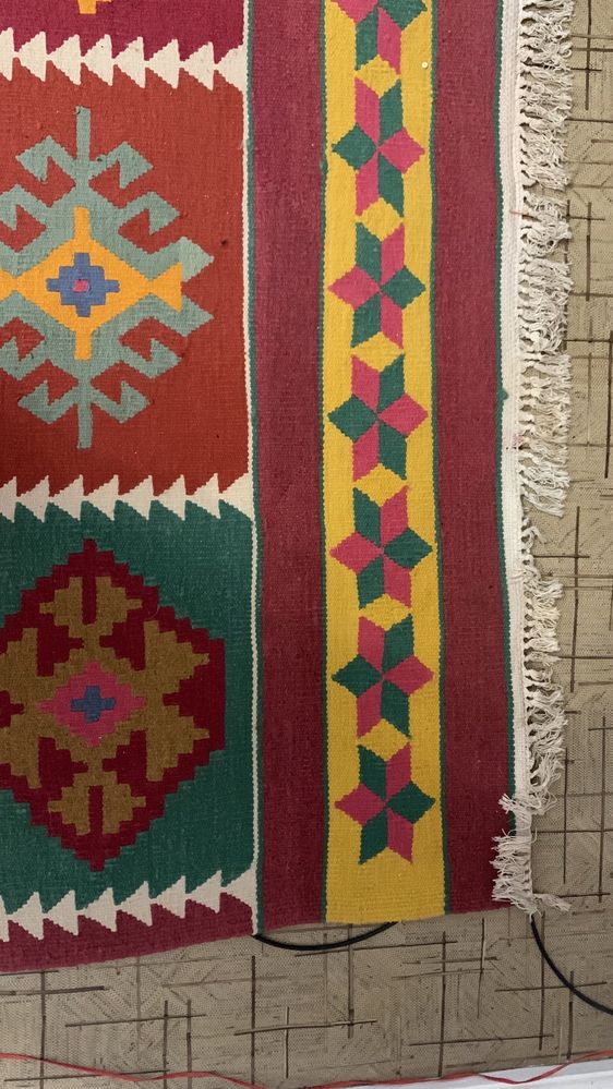 Vintage carpet Ковёр плетённый ручной работы