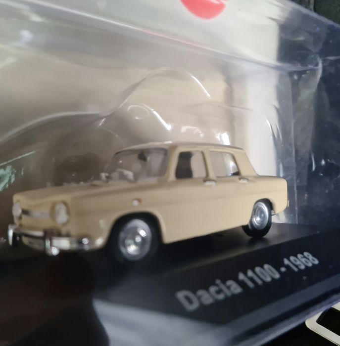 Machetă Dacia 1100 din 1968, ediția mașini Dacia, numărul 2, hachette