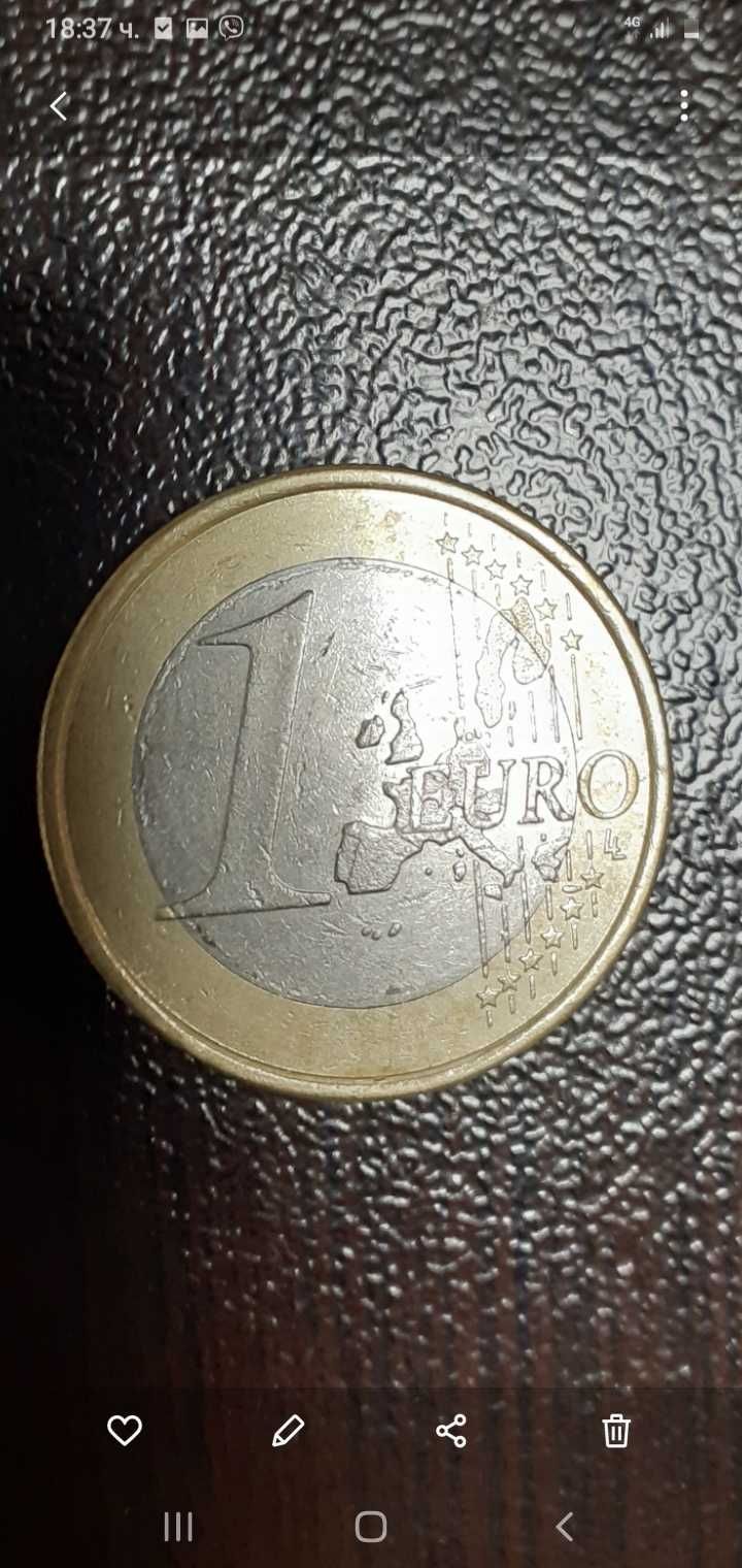 1 евро 2002 г Германско