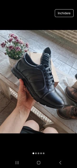 Pantofi din piele naturala 100%