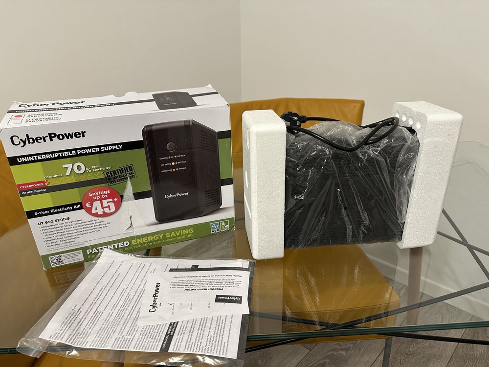Vand UPS Cyberpower UT650EG, 650VA\360W, 3 Prize Schuko