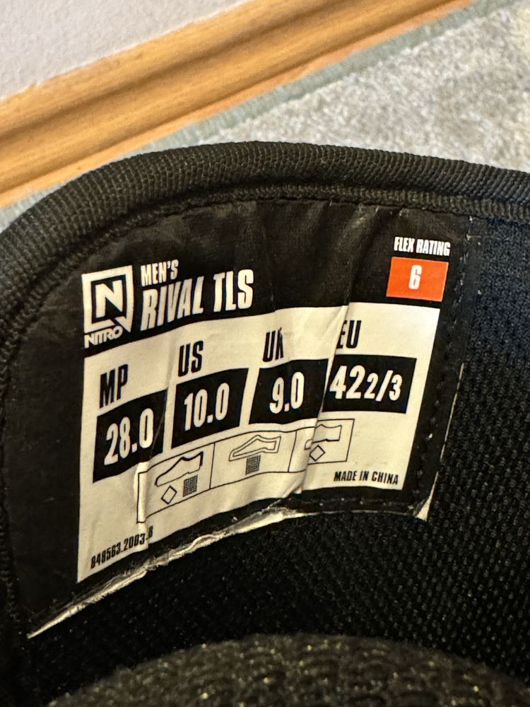 Nitro Rival TLS Snowboard Boots Marimea 43