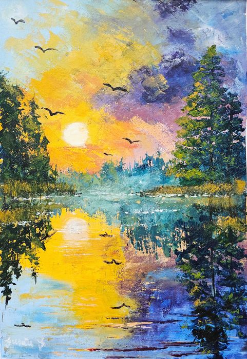 Tablouri pictate manual