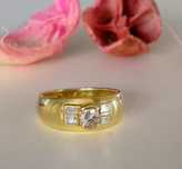 Inel din aur de 18K si 0.53 ct Diamante naturale