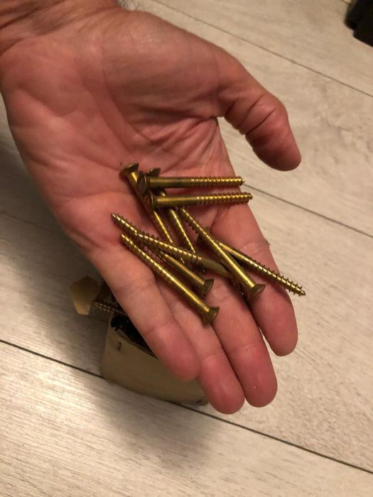 Vintage 100 surub bronz restaurat mobila