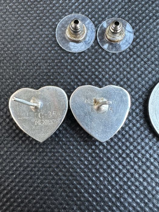 Cercei argint 925 model inimioara cu turcoaz original