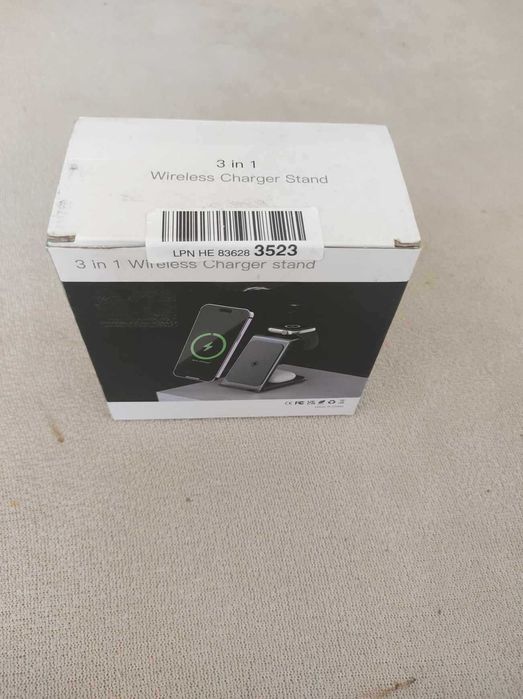 Incarcator Wireless 3 in 1 telefon,ceas,casti,fast charge 15W