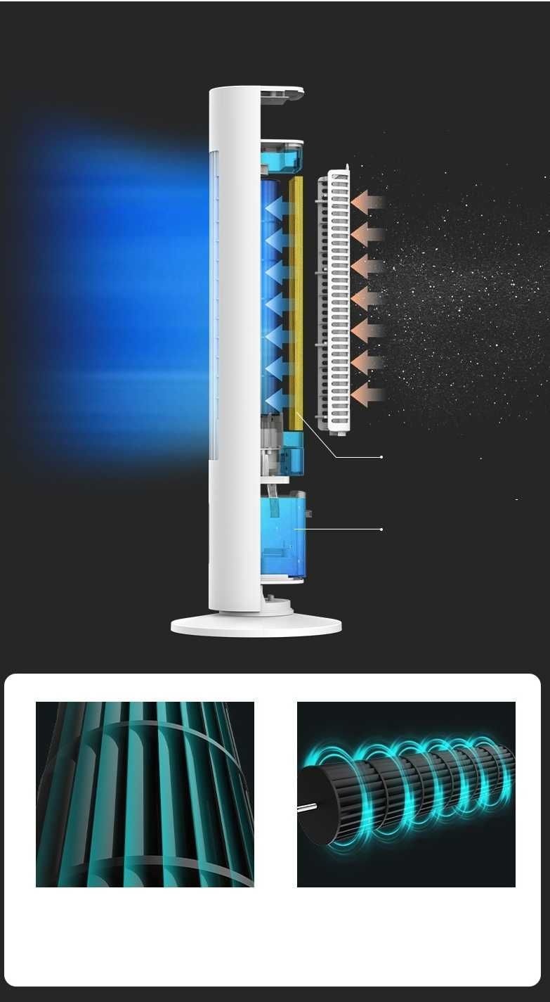 Вентилятор колонный chigo с водяным охлаждением