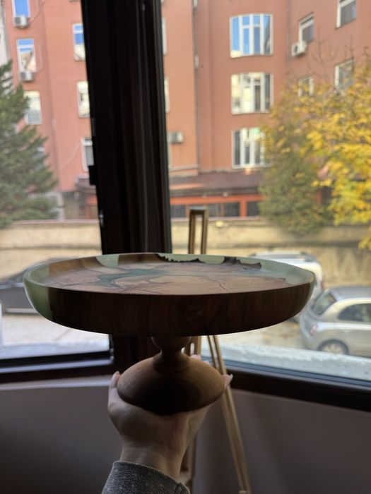 Фруктиера и Дъска за рязане - дърво и епоксидна смола