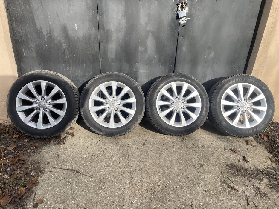 Schimb Jante R17 OEM Audi 66.6, anvelope iarna M+S 225 55 17