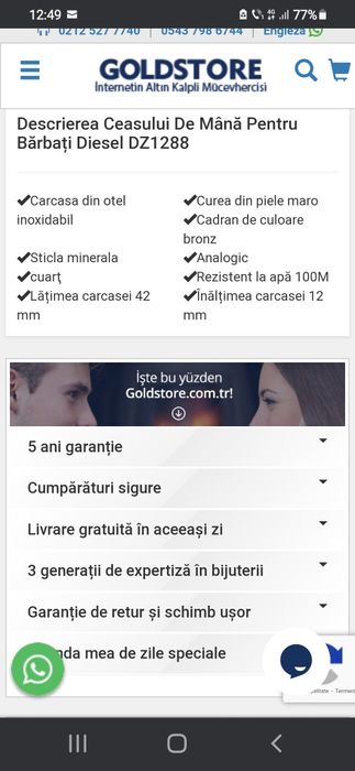 Ceas barbatesc diesel