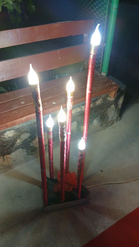2ta shamdon 12ta lampa dekor uchun