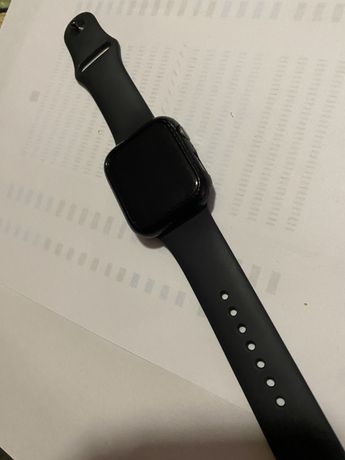 Apple watch seria 4  44mm Carbon husa folie cutie