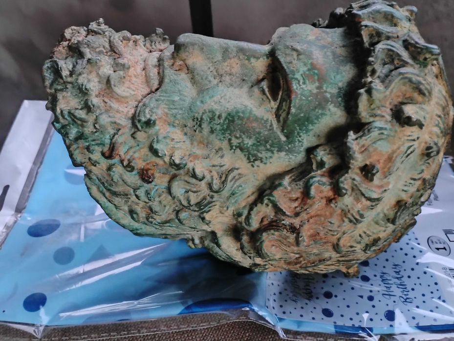 Бронзова Глава на Зевс , реплика, много добро състояние