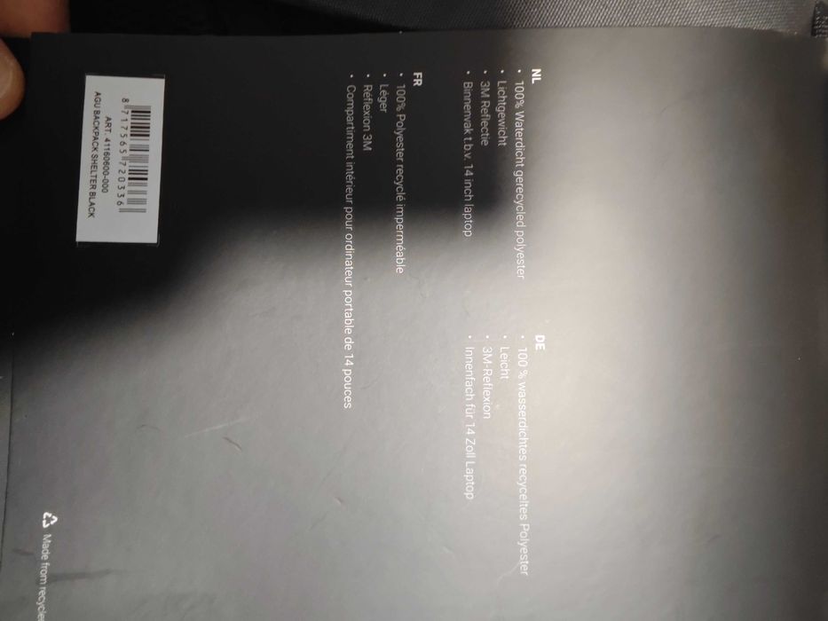 Rucsac AGU Clean Shelter Click'nGo