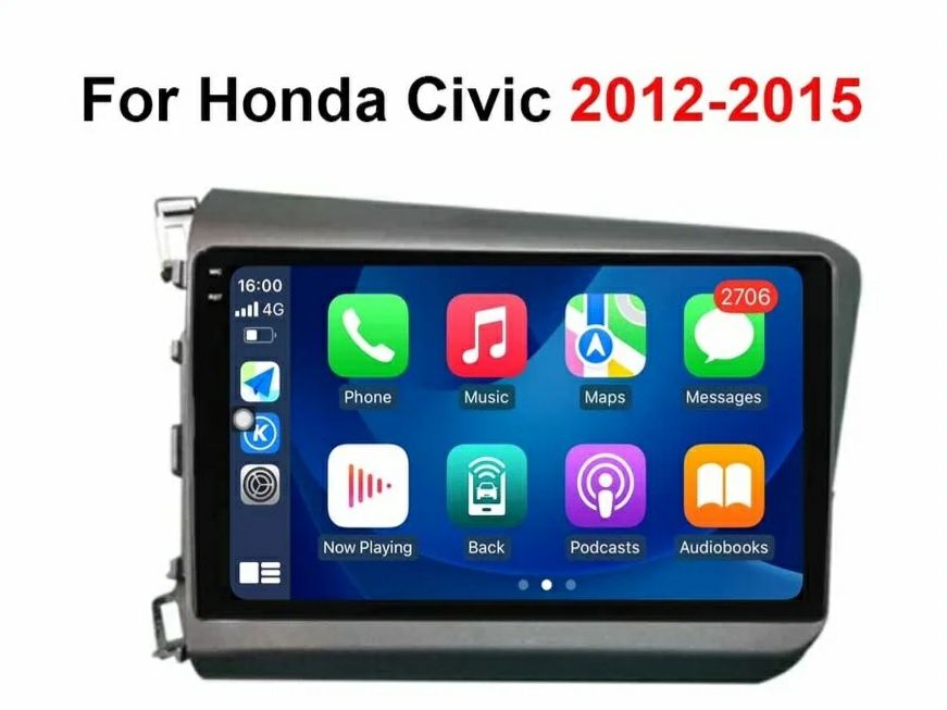 Navigatie Android dedicata HONDA Civic Sedan (2012-2015).