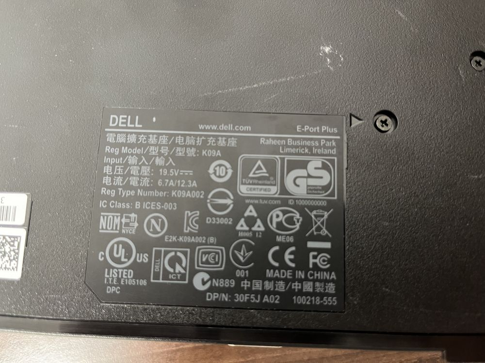 Dell docking station K09A