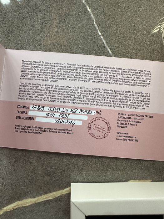 Cercei din aur 14k fetite cu protectie