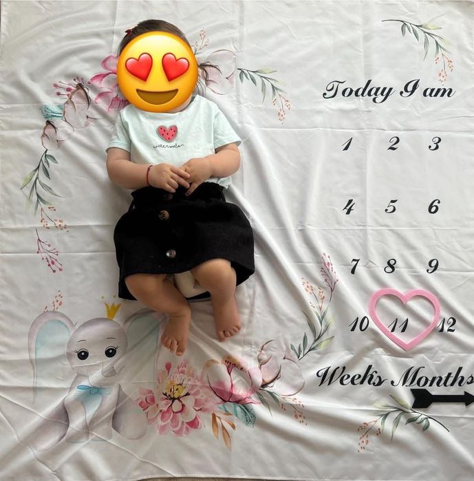 Килимче за снимки на месечинки