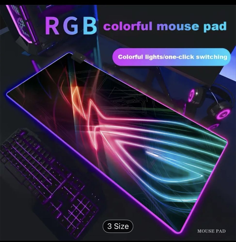 Setup de gamer? Ia-ți Mouse Pad RGB la preț mic!
