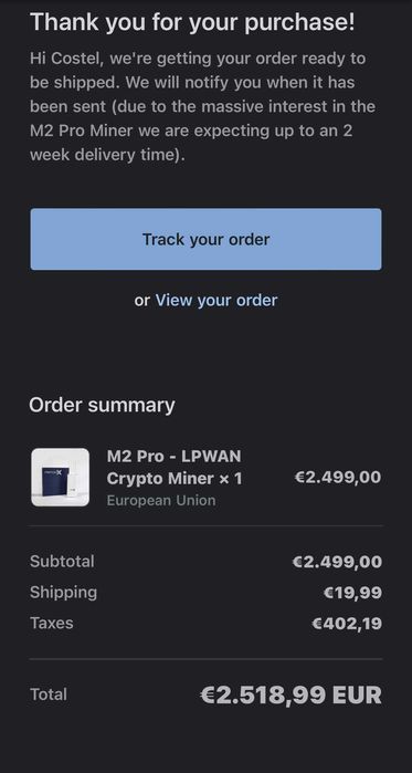 MatchX M2 Pro LPWAN Crypto Miner M2PRO - MXC, DHX, BTC LoRa Hotspot