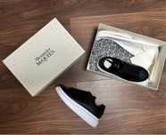 Adidasi Alexander Mcqueen negri piele naturala