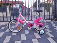 Bicicleta pt copii 4-6 ani, cu roti ajutatoare, roti de 14 inch