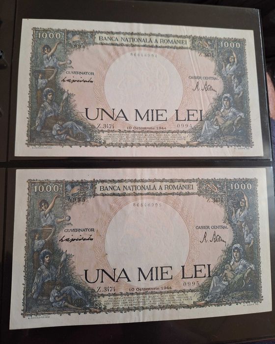 Bancnote serii consecutive 1918-1945