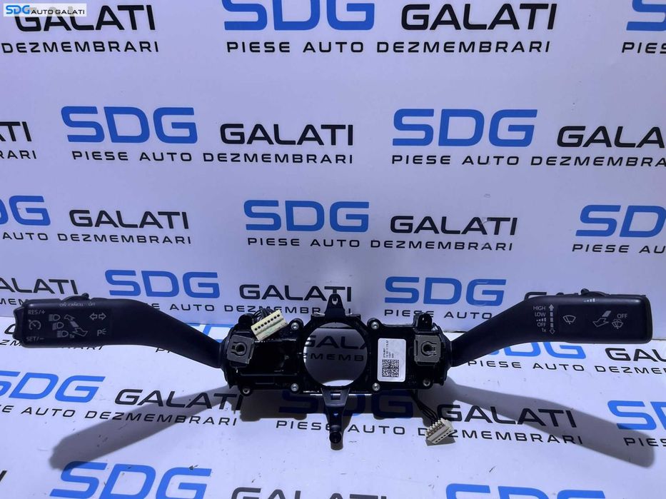 Ansamblu Maneta Manete Tempomat Pilot Automat Faza Lunga Scurta Semnalizare Stergatoare Skoda Superb 2 Berlina Sedan 2008 - 2015 Cod 1K5953502K 1K5953521AK