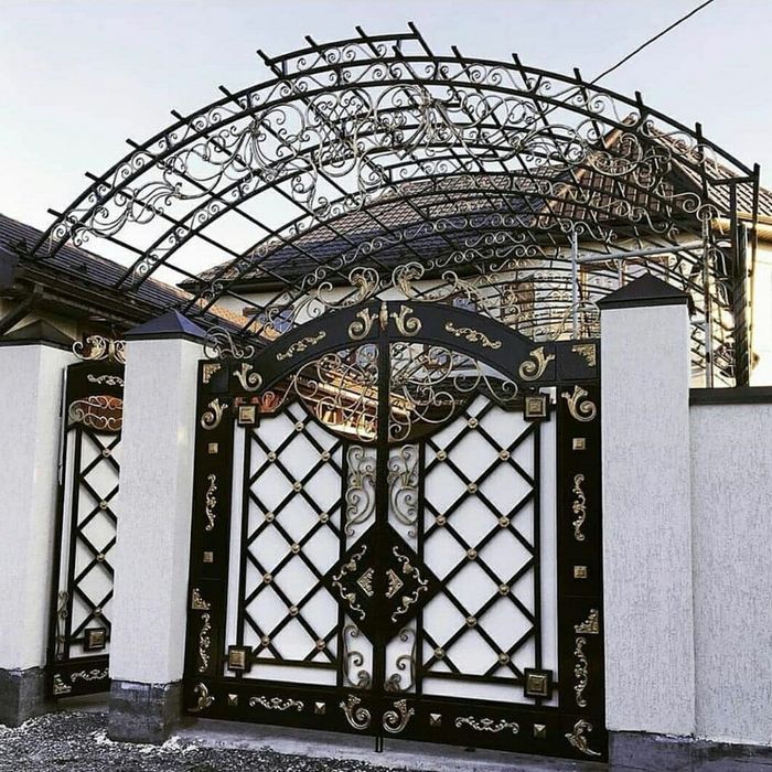 Навес арка ворота қақпа тапчан сварка жұмысы